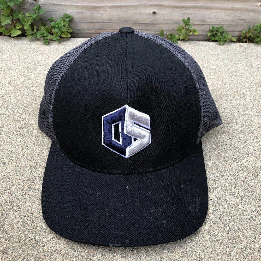 PACIFIC HEADWEAR Old School Baseball Snapback Hat Men's Black Grey Cap​